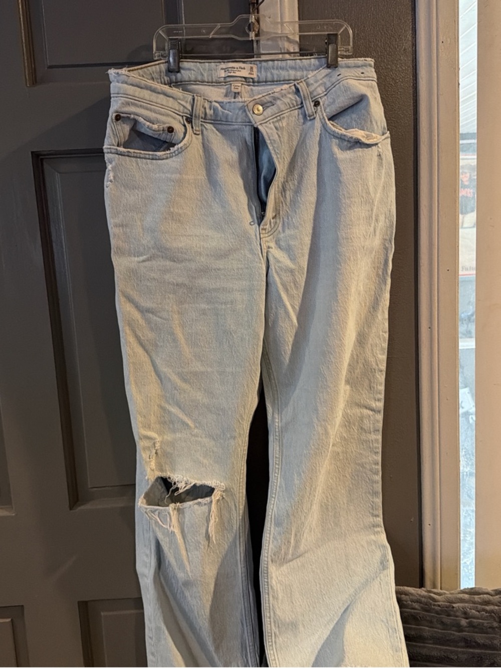 Abercrombie & Fitch Light Blue Straight Leg Jeans